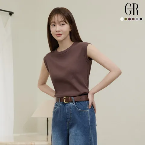 ○26SS 꼼드코튼 블렌딩 캡슬리브 탑 6종