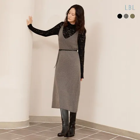 26FW 라쿤울 블렌디드 홀가먼트 원피스