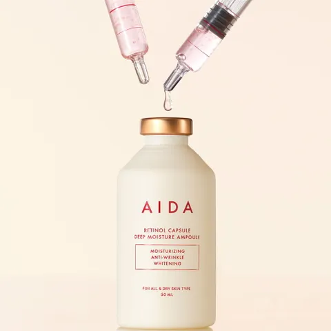 [고순도탄력더블샷앰플] 아이다 레티놀 캡슐 딥 모이스처 앰플 30ml