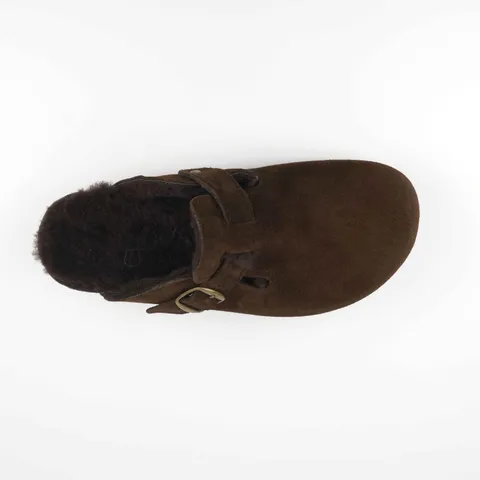 [직/2차/판매용]스웨이드 클로그(초코)