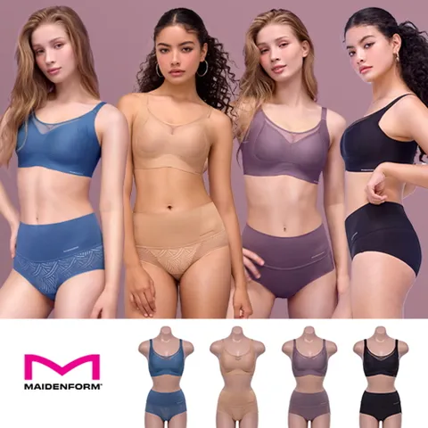 메이든폼 MAIDENFORM 와이드 듀얼 브라팬티 4세트