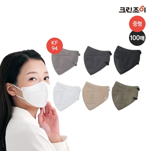 [NEW] 와이드핏 황사방역 마스크 KF94 중형 100매