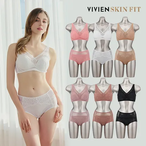 비비안 스킨핏 풀커버 브라팬티 6세트