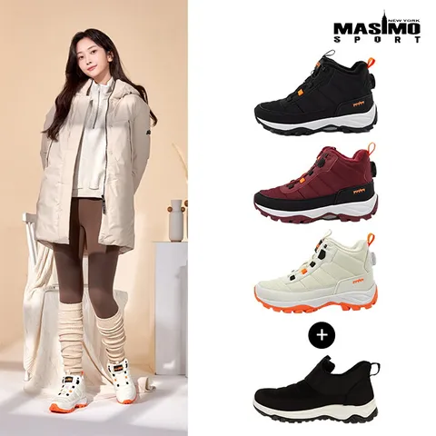 O 마시모 여성 다이얼화 + 패딩 슬립온 2종