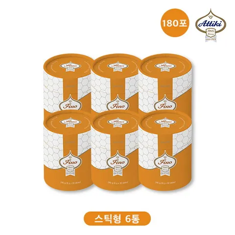 [미리주문][스틱형 구성]아티키 그릭 피노 포레스트 허니 스틱형 6통(8g*30개*6통, 총180포)