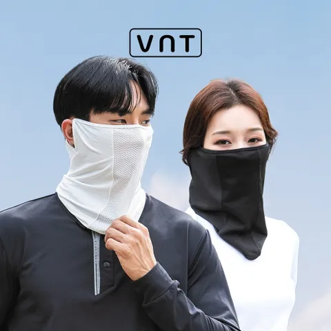 [VNT] 남녀공용 자외선 차단 스포츠마스크2종(블랙+화이트)