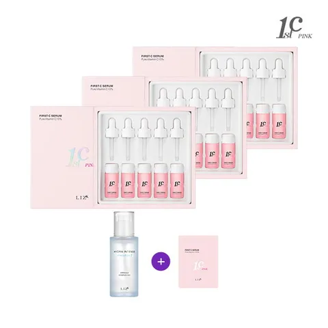 핑크 세럼 퓨어 비타민 C 15병 + 히알루론에센스 1통 +  무료체험분 핑크세럼 1매