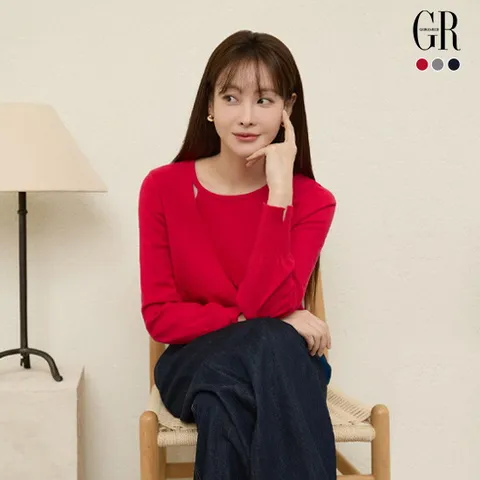 (26SS) 랩블라우스 니트 3종