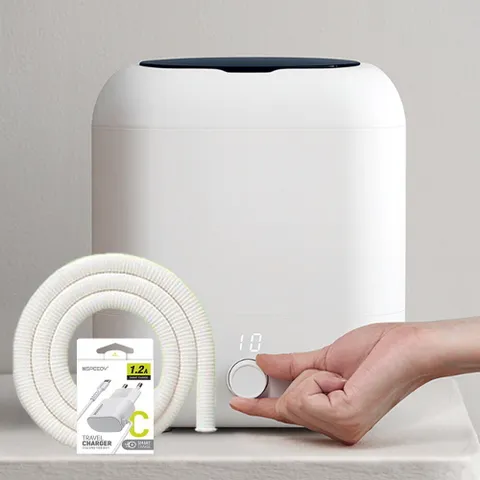 [풀세트] 베러댄 무선 미니세탁기 [세탁전용] + 흡착형 배수호스 + 전용충전기