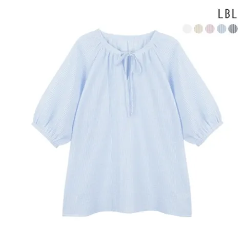 ○(런칭가 69,900원) SUMMER 시어서커 셔링 블라우스 3종