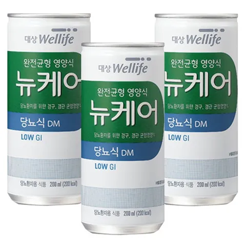 대상웰라이프 대상웰라이프 뉴케어 당뇨식DM 200mlx90캔/달지 않은 당뇨식