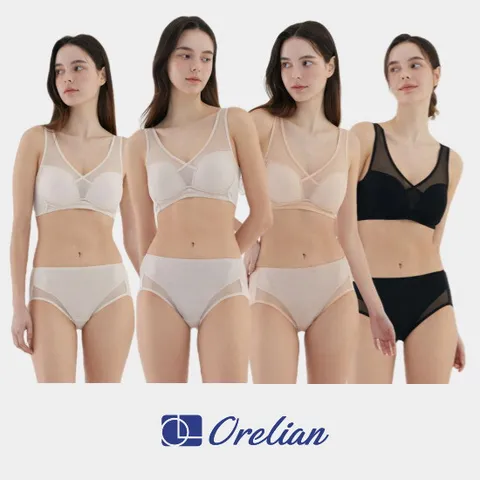 오렐리안 Orelian 인견블렌디드 엑스크로스 브라 4세트