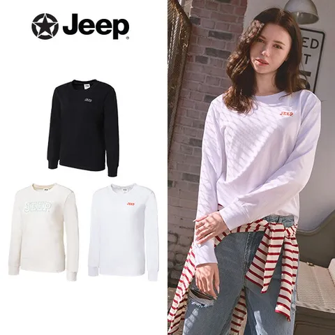 JEEP 여성 에센셜 긴팔티셔츠 3종