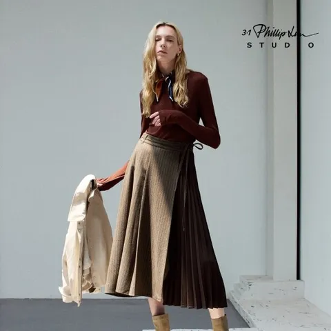 26FW 울블렌딩 플리츠 스커트t