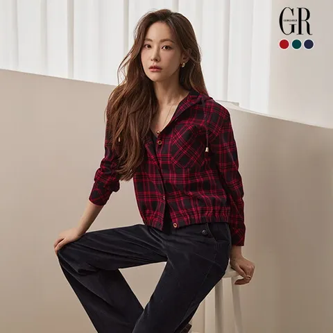 25FW 체크 후드 셔츠 점퍼 3종