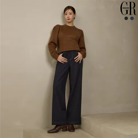 (25FW) 니팅 기모 데님팬츠 2종 (LDBW)