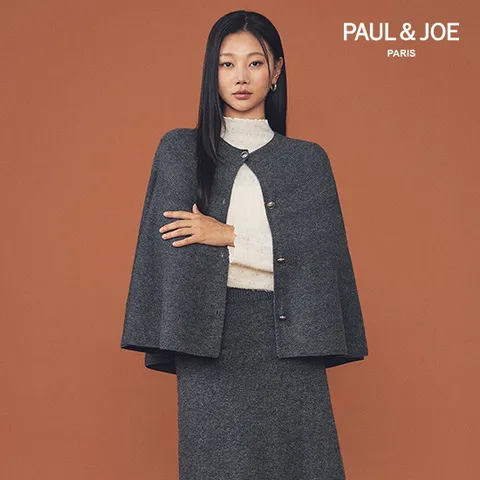 울 블렌딩 홀가먼트 판초 케이프 가디건