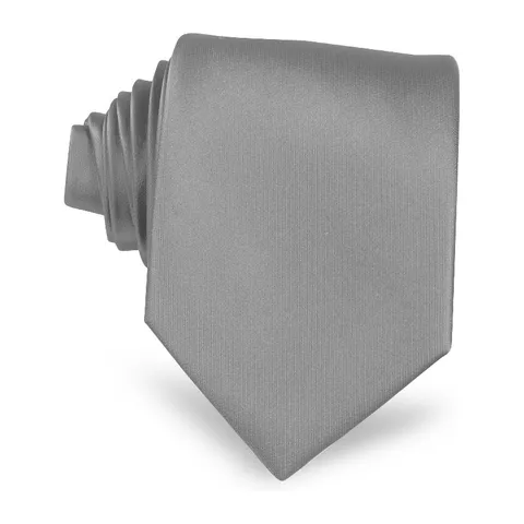 라우라비아조띠(LAURA BIAGIOTTI) 라우라 비아지오티 새틴 실크 타이  SILK SATIN SILVER