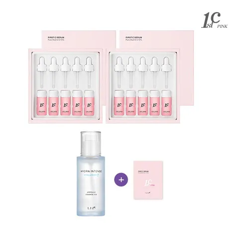 핑크 세럼 퓨어 비타민 C 10병 + 히알루론에센스 1통 +  무료체험분 핑크세럼 1매