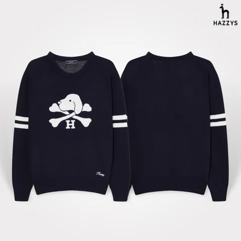 헤지스(AVE) (헤지스)(롯데상품권증정)남성 스컬퍼피 자카드 크루넥 스웨터 HZSW2D734N2-M2