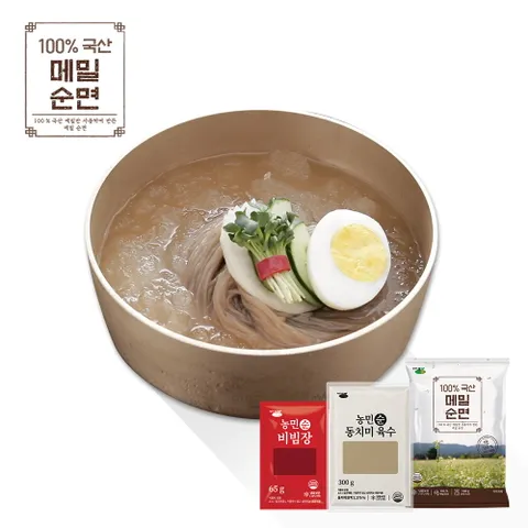 김영근 명인 제주 메밀 순면 140g 13팩+순 동치미육수 5팩+순 비빔장 8팩