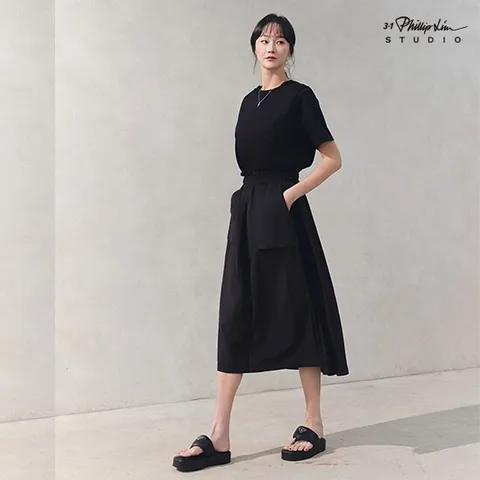 (25SS) SUMMER 코튼 믹스 패치 드레스