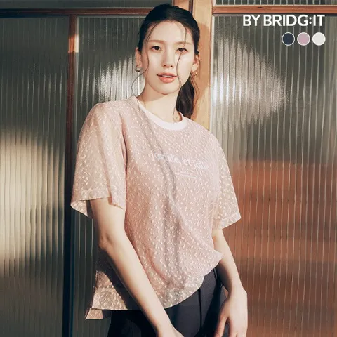 (런칭가 69,900원) 26SS 레이스 튤 티블라우스 3종