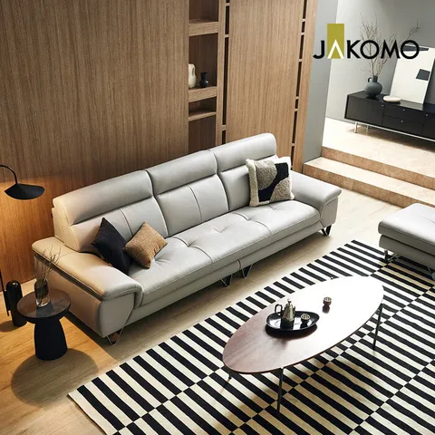 [롯데상품권 3만원증정]라니아 4인 천연면피 소가죽 소파+스툴