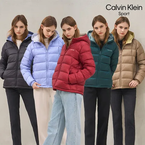 O 캘빈클라인스포츠 25FW 여성 패커블 패딩 점퍼