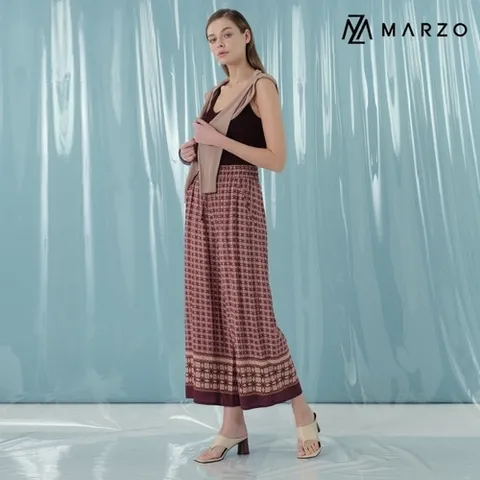 마르조 마르조]이나 레이온 팬츠 와인