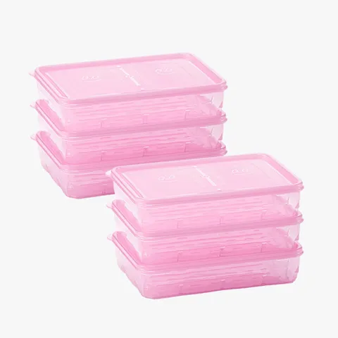 땡스소윤 냉동실 전용 밀폐용기 7호 6개