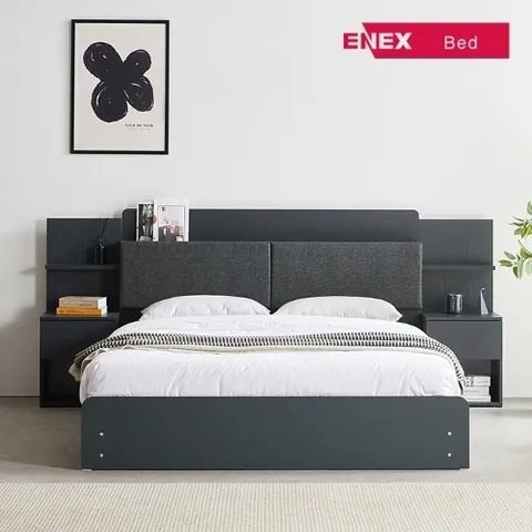 에넥스 [착불] EB3-04 LED 조명 수납 침대 슈퍼싱글(SS)