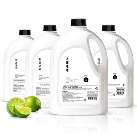 기타 바른세탁소 액체세제 라임향 2.5L 4개 / 대용량 세탁세제