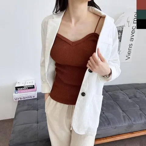 셀러허브 패션 [오노마] ONM 기본나시 보정 나시탑 민소매 한 몸매 민소매탑 나시 (15792938)