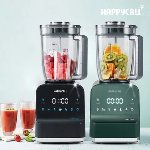 해피콜 [무상 업그레이드] 해피콜 초고속 블렌더 얼음 미니믹서기 브리즈탭 LED 터치형