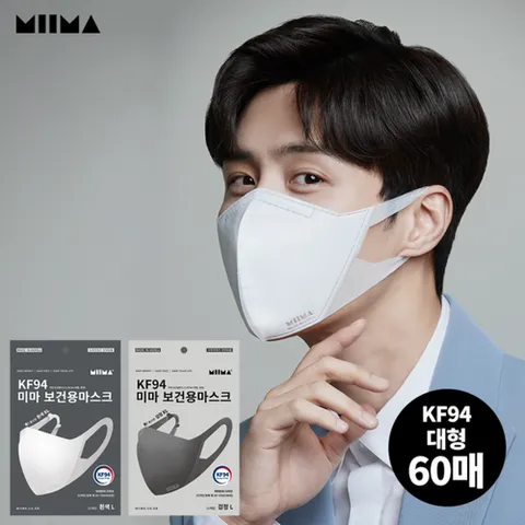 미마마스크 KF94/대형길이조절 가능한 미마 보건용 마스크 60매_P370293368