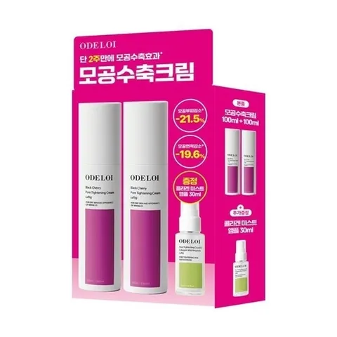 셀러허브 1 오드로이 블랙체리 모공수축크림 로프디 100ml+100ml+미스트앰플 30ml (49446993)