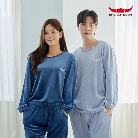 BFL BFL] [BFL] 남여 울트라 솔리드 라운드 파자마 택1 (그레이/차콜)
