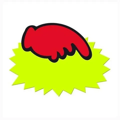 셀러허브 1 쇼카드(톱니손/공백)소 디스플레이 POP 진열 광고싸인