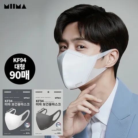 미마마스크 KF94/대형길이조절 가능한 미마 보건용 마스크 90매_P370293408