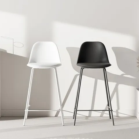 숨결 허니 미드센츄리 모던 카페 철제 바의자