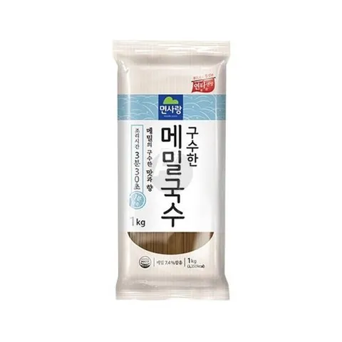 셀러허브 1 면사랑 구수한 메밀국수 1kg 메밀면 막국수 메밀소바 국수사리 식재료