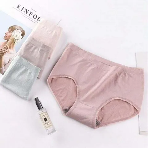 패션플러스 [셀럽하우스] 그래핀 WOVO5767 베이직 여성 팬티 4종 올데이 세트 속옷 스판