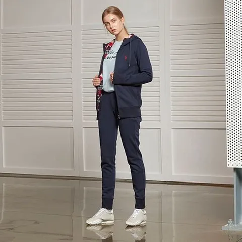 USPA 화이트라벨 여성 기모 후드집업네이비HWP20-JP402NV_P344579161