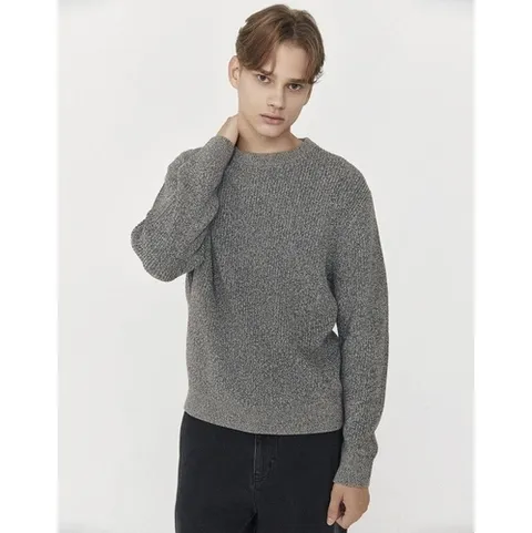 지오다노 GIORDANO NEW 남자 스티치 크루넥 니트 스웨터 7GG 01055914SG