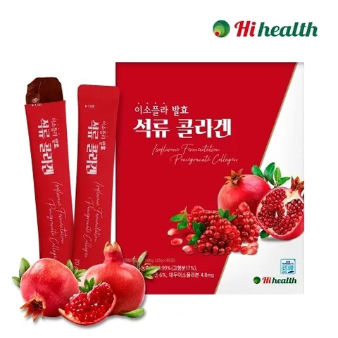 하이헬스 이소플라 발효 석류 콜라겐 젤리 스틱 20g x 80포 1박스