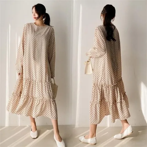 패션플러스 [강물처럼] 위쉬몰 TM 유니크패턴프릴원피스(8532H009) 빅사이즈 (6017007A)