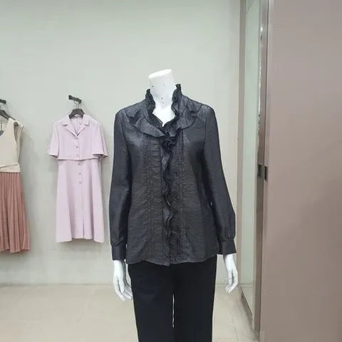 데코 플롯블라우스/  DCBAD3702WIC