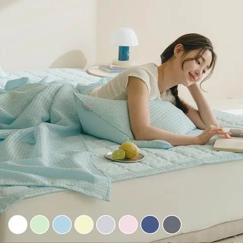 아망떼 포휴즈 시어서커 리플 홑이불SS 7color