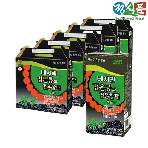 베지밀 검은콩과 검은참깨 190mlx80팩